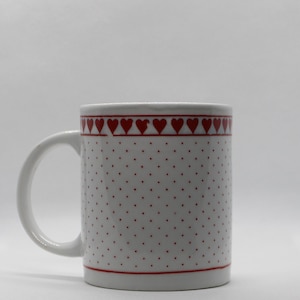 Vintage Heart and Polk Dot Coffee Mug