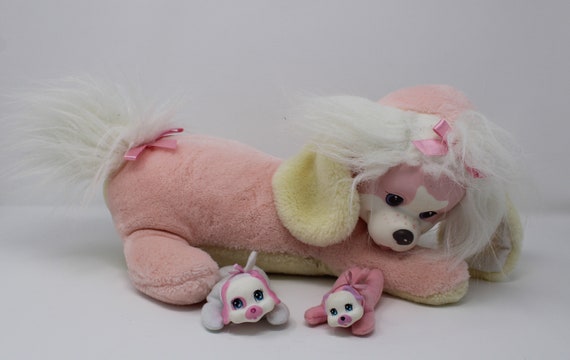 Puppy Surprise Pink off White Vintage 1991 Hasbro Plush 90s Mother Dog Vintage Puppy Surprise Mom Dog 2 Puppies No Collar Etsy Canada