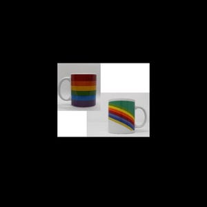 Vintage FTD Rainbow Mug, 1980&#39;s Rainbow Coffee Mug - Rainbow Striped Coffee Mug - Rainbow Coffee Mug - Choice of Vintage Rainbow Mug