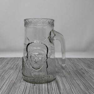 Vintage Anchor Glass Statue of Liberty Centennial Glass Mug - Glass Statue of Liberty Mug - Beer Mug  - USA