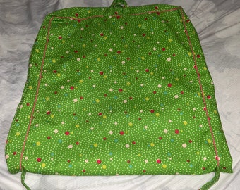 Vintage Heavy Canvas Polka Dot Layered Garment Bag