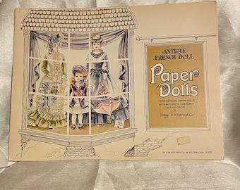 Antique French Doll Paper Dolls Book