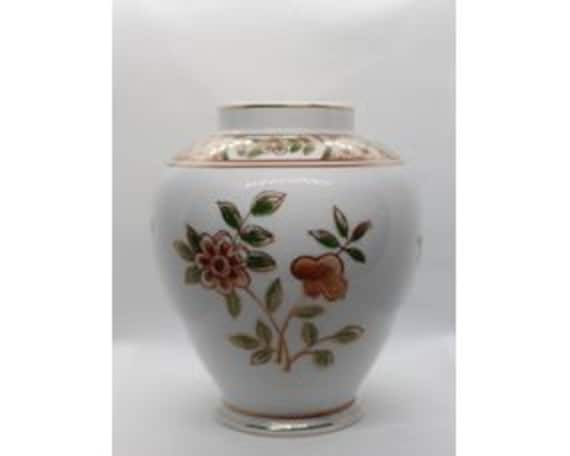 Vintage Andrea by Sadek 8945 Hand Painted Floral Vase - Made in
