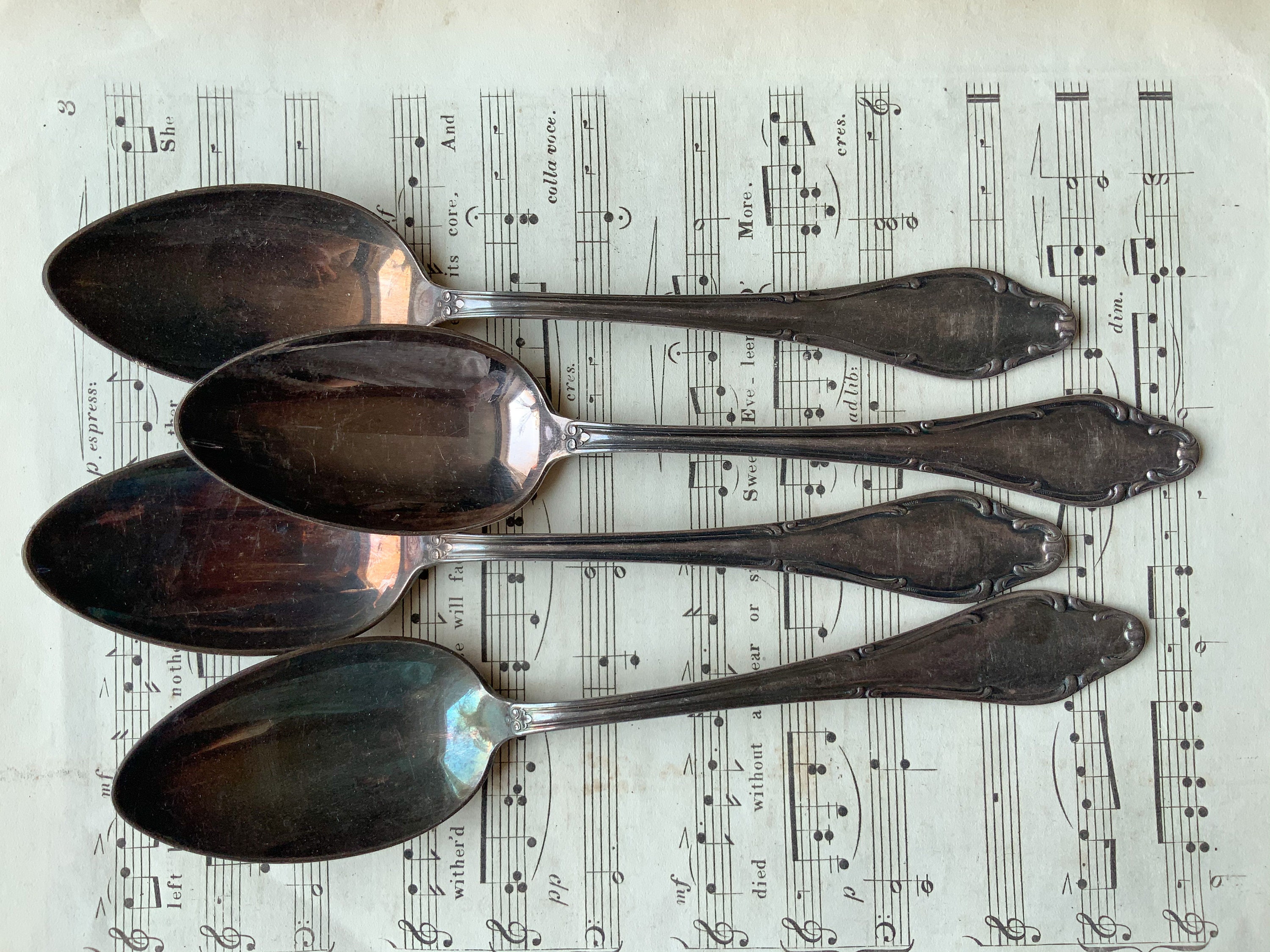 Soup spoon antique vintage silverware Etsy