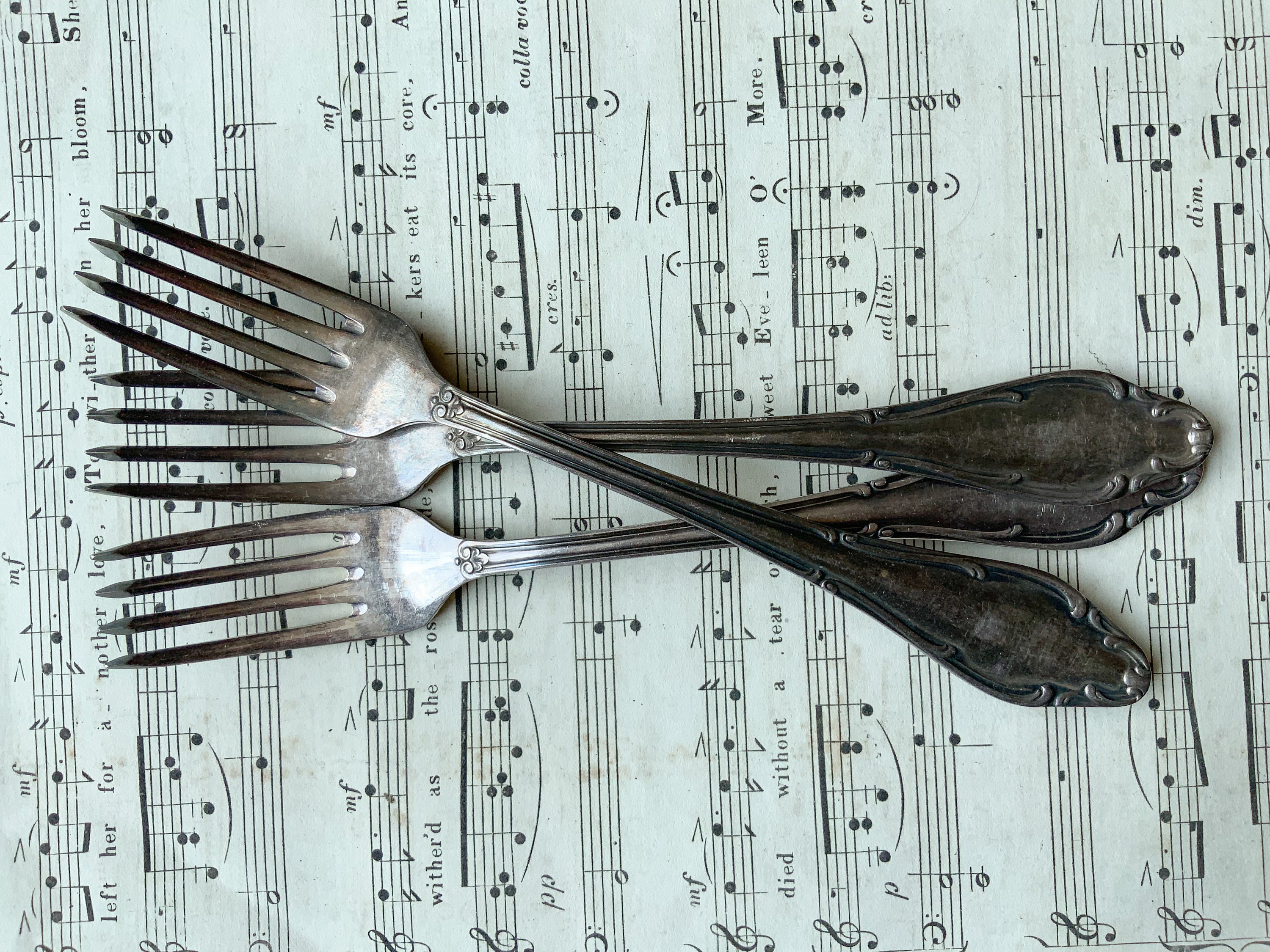 Antique forks 3 pieces Etsy