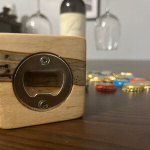 Cube Bottle Opener - Ambrosia Maple