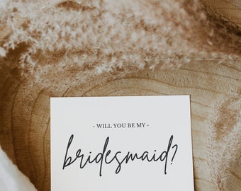 Will You Be My Bridesmaid Printable, Ask to be Bridesmaid, Digital Download, Bridesmaid