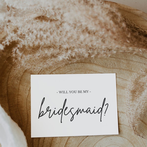 Will You Be My Bridesmaid Printable, Ask to be Bridesmaid, Digital Download, Bridesmaid