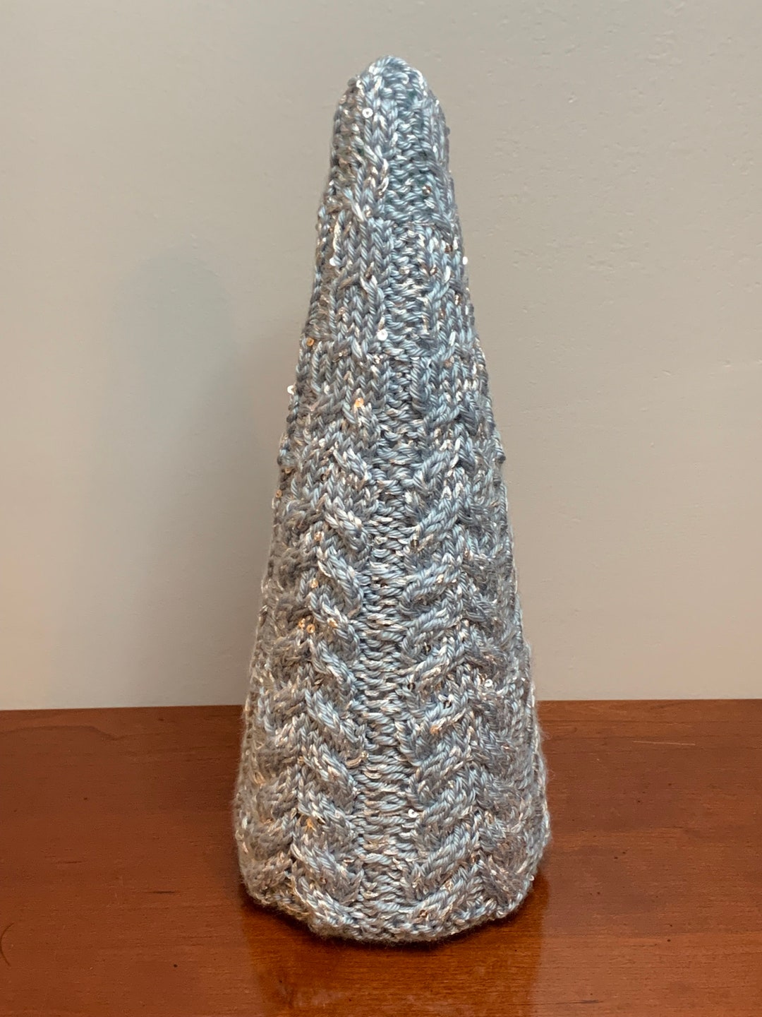 Cable Knit Christmas Trees Etsy