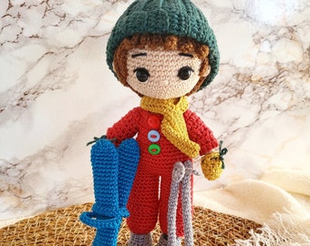 Crochet pattern doll "Leopold" | Amigurumi | Crochet Animal | Instructions | crochet doll | Crochet Skier | PDF | Language: German