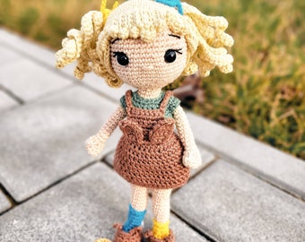 Crochet pattern doll "Ninchen" | Amigurumi | Crochet toy | Instructions | Crochet doll | Stuffed toy | PDF | Language: German
