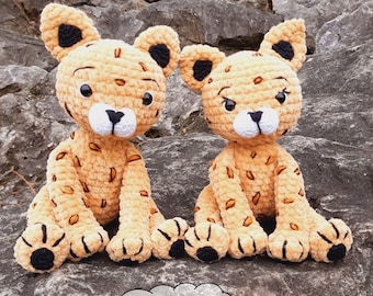 Crochet Pattern Leopard "Kira and Keno" | Amigurumi | Crochet animal | Instructions | Crochet Leopard | PDF | Language: German and English