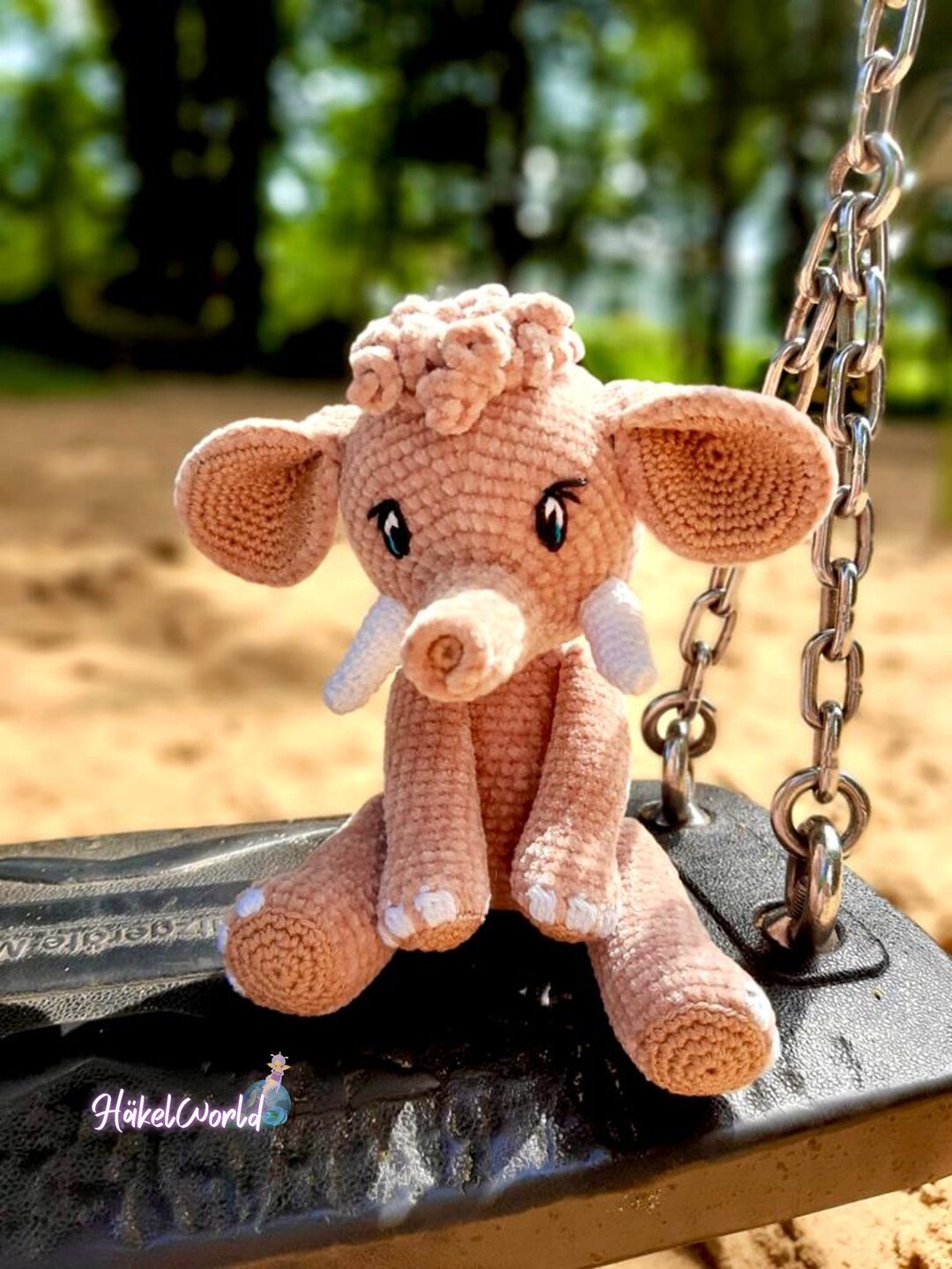 Crochet Pattern Mammoth Baby peaches Amigurumi Crochet Animal