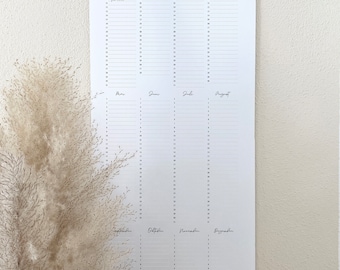 birthday calendar