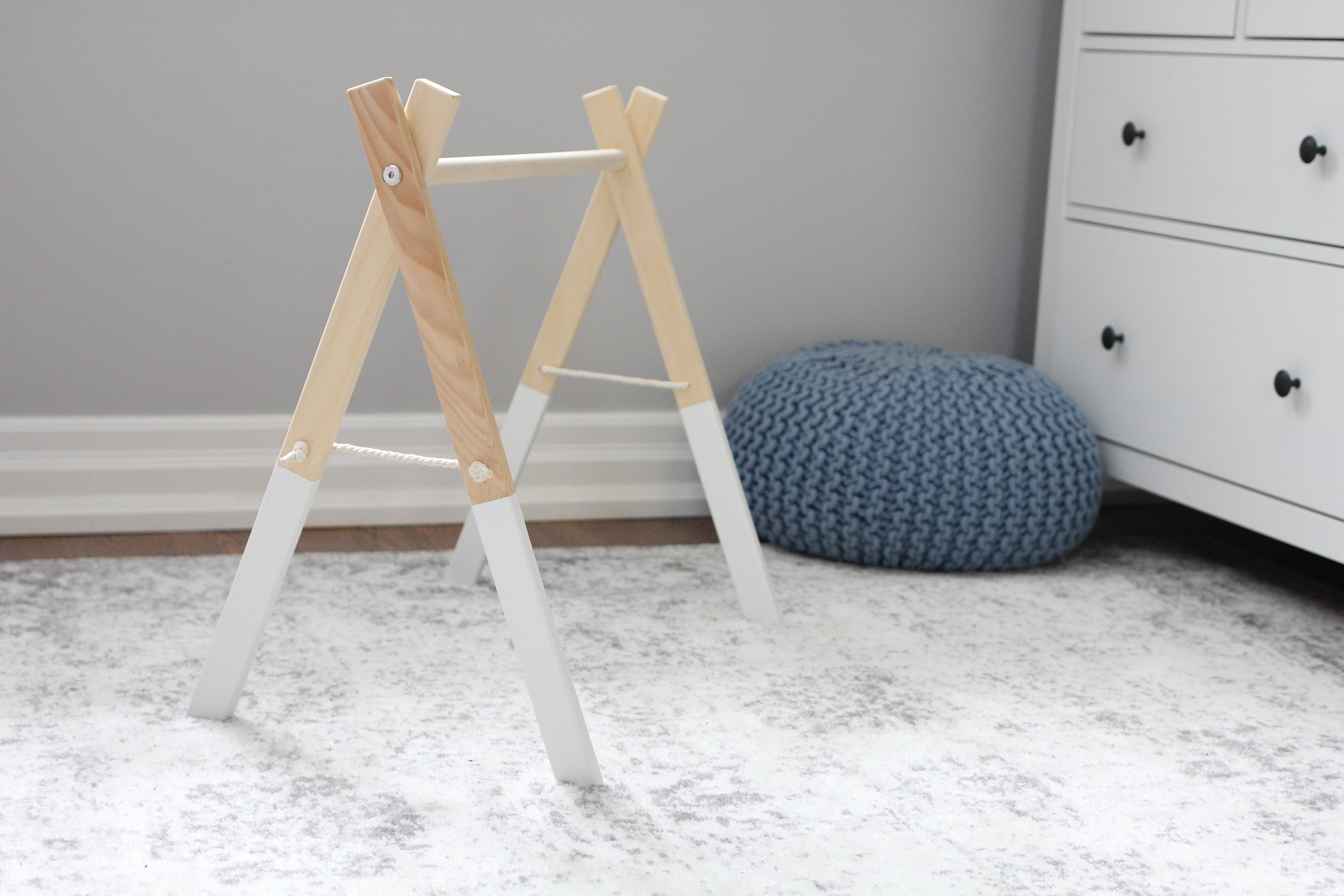 Weißes Holz Babygymnastik Natürliches Holz-Babygymnastik | Etsy