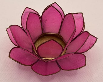 Lotus flower tea light holder