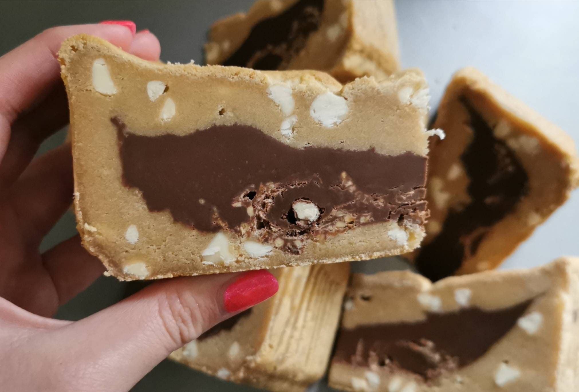 6 Nutella cookie dough pie slices Etsy