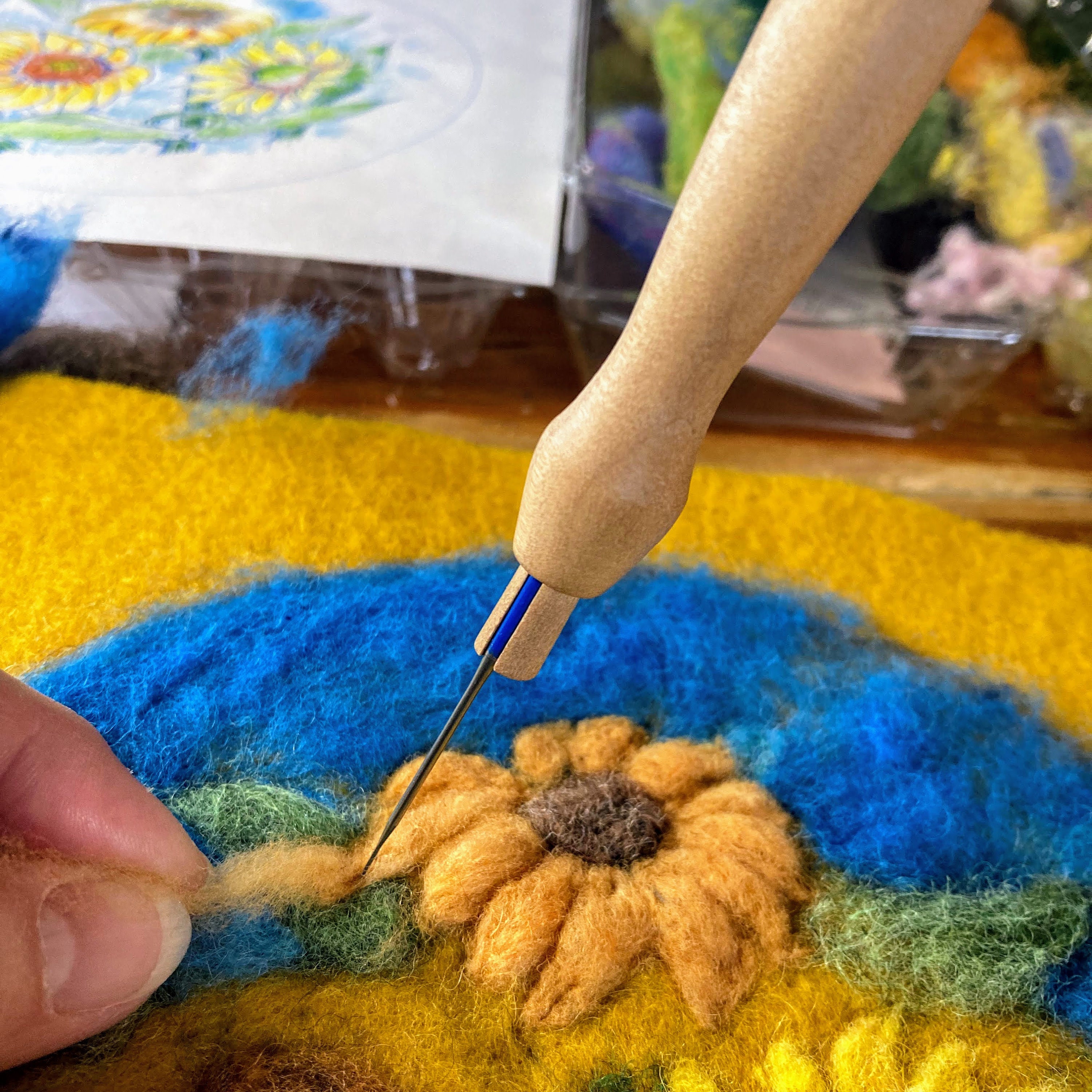 Sunflower Kit Make a painted Landscape Beginner Etsy