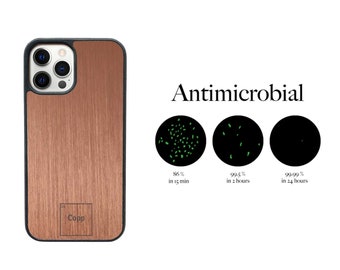 Coque et skin iPhone en cuivre antimicrobien