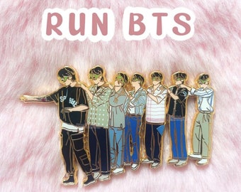 Bts Telepathy Pin - Entzückender Kpop Pin aus der RUN BTS Special Episode mit Einzigartigem Design | BTS Pin Bangtan Army Pins | Kpop Merchandise