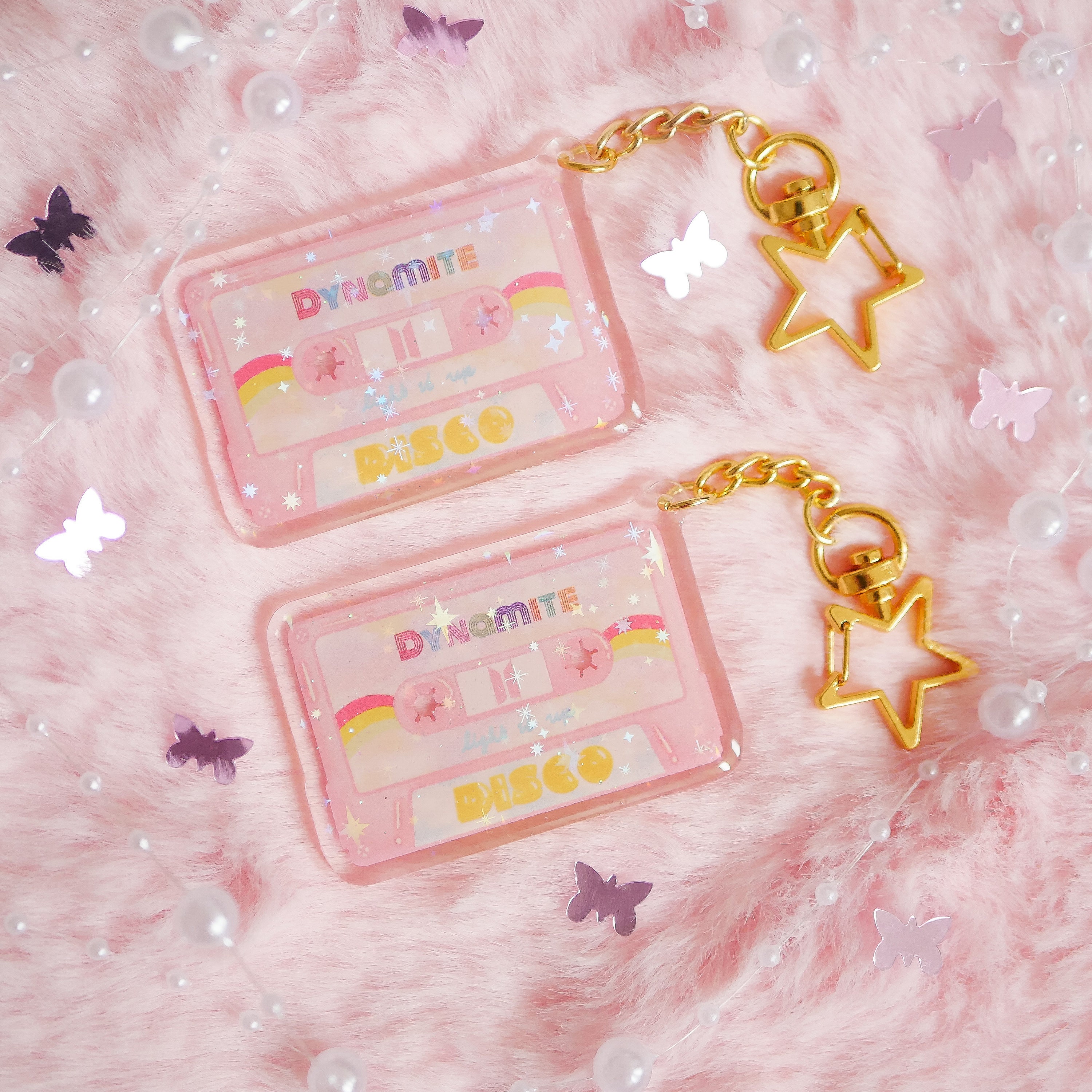 BTS Keychain Dynamite BTS Keyring Cute BTS Army Collection Etsy