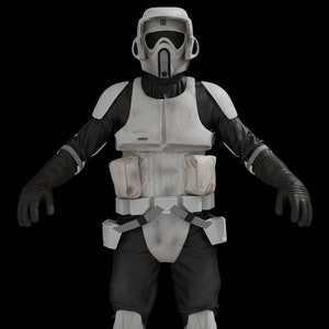 Scout Trooper Wearable Armor Kit + Helmet - Star Wars - 3D Model - STL File - 3D Printable Model-