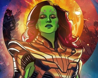 What If Gamora Armor - What If Gamora Suit  - 3D Print File - STL Model - 3D Model -