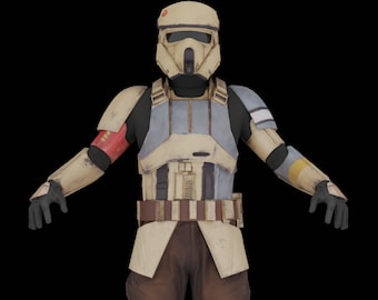 Rogue One Shoretrooper Wearable Armor Kit - Star Wars- Rogue One -  3D Model - STL File - 3D Printable Model-