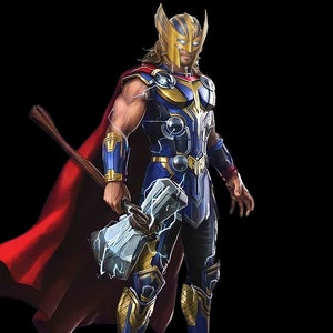 Thor Love And Thunder Full Armor + Helmet + Stormbreaker - Thor Full Body Armor - 3D Model - STL File - 3D Printable Model