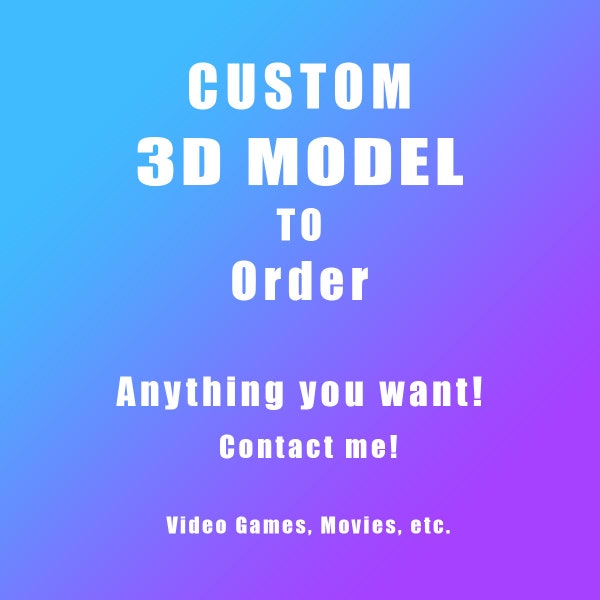 Service de modélisation 3D - Service de conception 3D - Modèle 3D personnalisé sur commande-