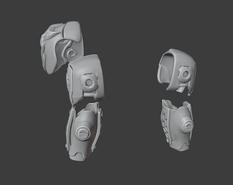 Kay/o Wearable Shoulder Pads and Biceps  - Kayo Wearable Armor Parts - Kayo Cosplay - Kay/o - 3D Print File- Valorant - STL Model-