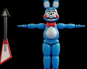 FNAF 2 Toy Bonnie Wearable Armor and Helmet Mask Furry Fnaf 2 Movie Custom Full Body Bonnie 3D STL Files 3d Model