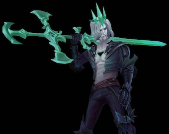 Viego Ruined King Armor Pieces and Sword - League Of Legens Ruined King Armor And Sword - 3D Print File - STL Model - 3D Model - Cosplay -