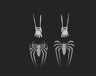 PS4 Marvel's Spider-Man Advanced Suit Details and Emblembs - 3D Printed -