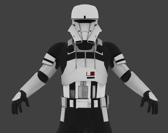Tank Trooper Wearable Armor + Helmet - 3D Model - STL File - 3D Printable Model- Star Wars -