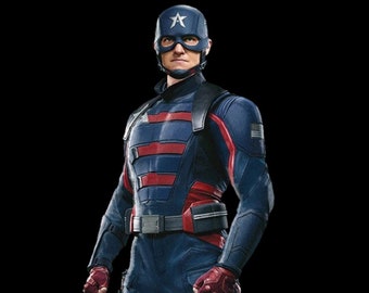 Captain America 2021 Helm John Walker-3D Druckdatei - STL Modell - 3D Modell - Cosplay - Marvel's The Falke und der Wintersoldat -