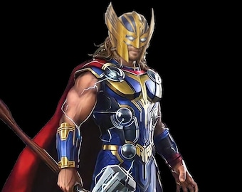 Thor Love And Thunder Helmet 3D Printable STL files - Thor Love And Thunder STL - 3D Model - STL File - 3D Printable Model