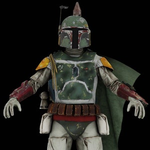 Boba Fett Wearable Armor + Helmet and Jetpack- Return Of The Jedi ROTJ -  3D Model - STL File - 3D Printable Model