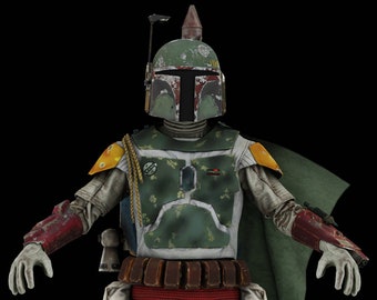 Boba Fett Wearable Cod Armor - Return Of The Jedi ROTJ -  3D Model - STL File - 3D Printable Model