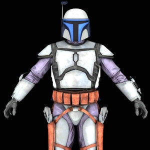 Jango Fett Wearable Armor Kit and Jetpack - The Mandalorian Season 2 2020-  3D Model - STL File - 3D Printable Model