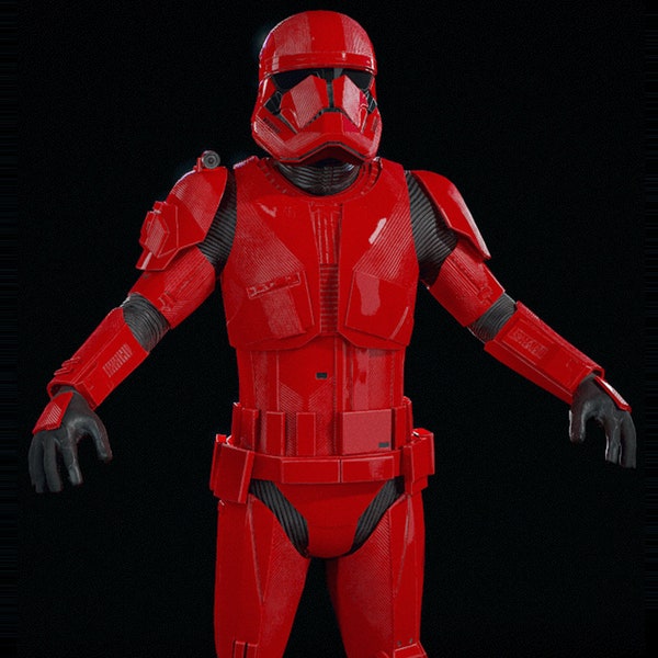 Sith Trooper Full Wearable Armor + Helmet  - Star Wars  - 3D Print File  - 3D Model - STL File - 3D Printable Model- Sithtrooper-