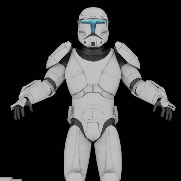 Republic Commando Armor Kit + Helmet - Star Wars-   3D Model - STL File - 3D Printable Model-