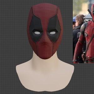 Deadpool Faceshell-Mask Movie Version 3D Print File-Ryan Reynolds-