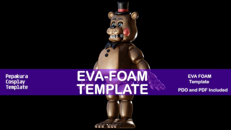 FNAF 2 Toy Freddy Wearable Armor and Helmet Mask - EVA TEMPLATE - Eva ...