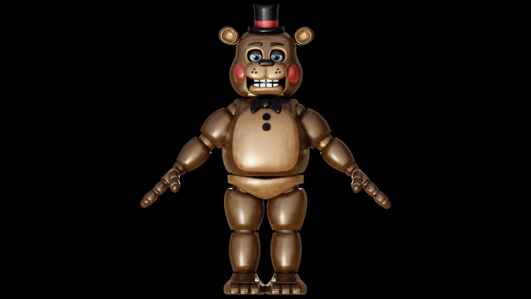 FNAF 2 Toy Freddy Wearable Helmet Mask Fnaf 2 Movie Custom Freddy Furry ...