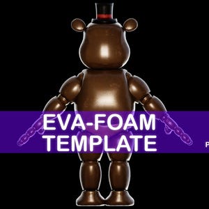 FNAF 2 Toy Freddy Wearable Armor and Helmet Mask - EVA TEMPLATE - Eva ...