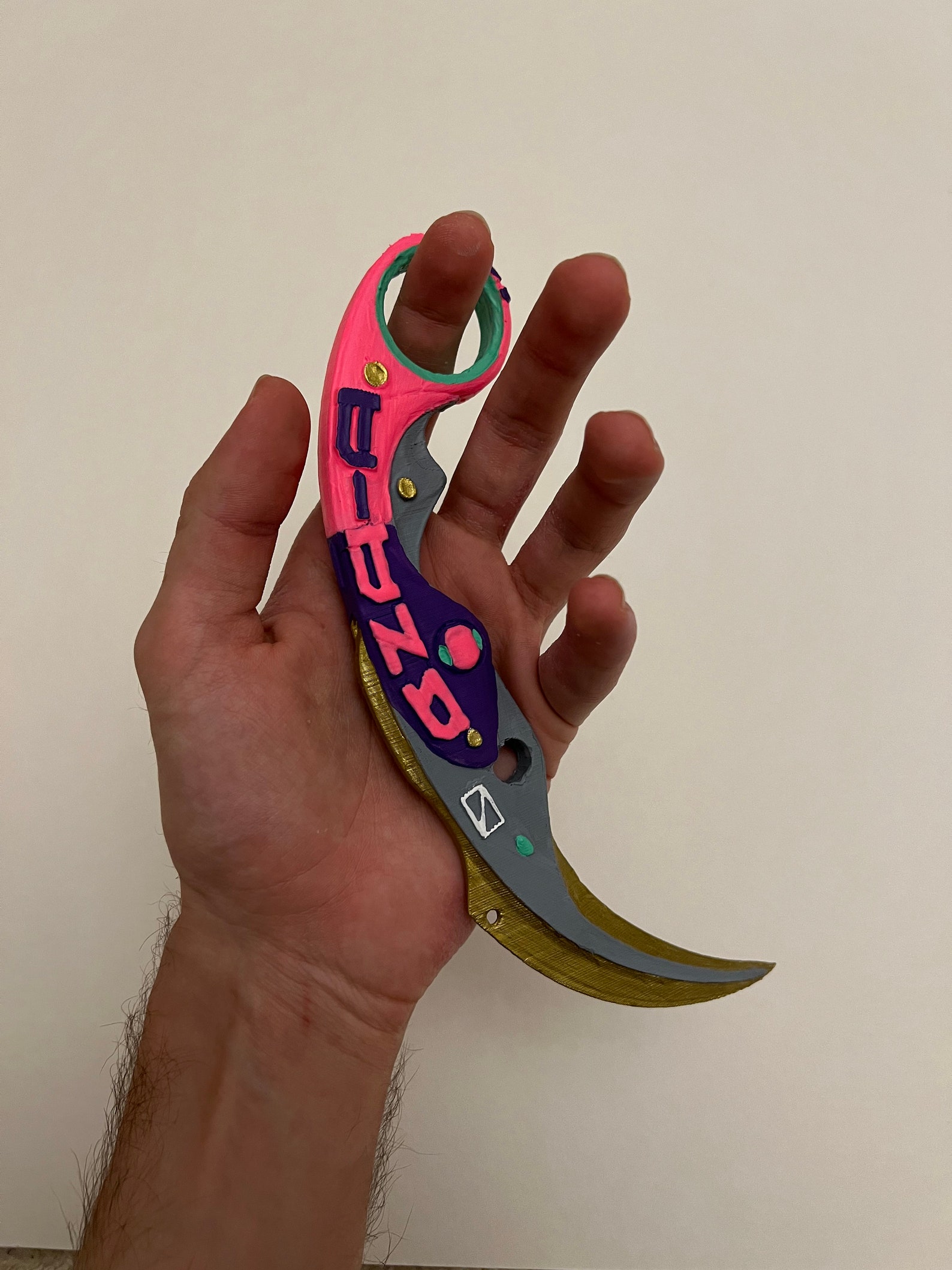 Valorant Velocity Karambit Knife 3D Printed Valorant Knife Etsy Ireland