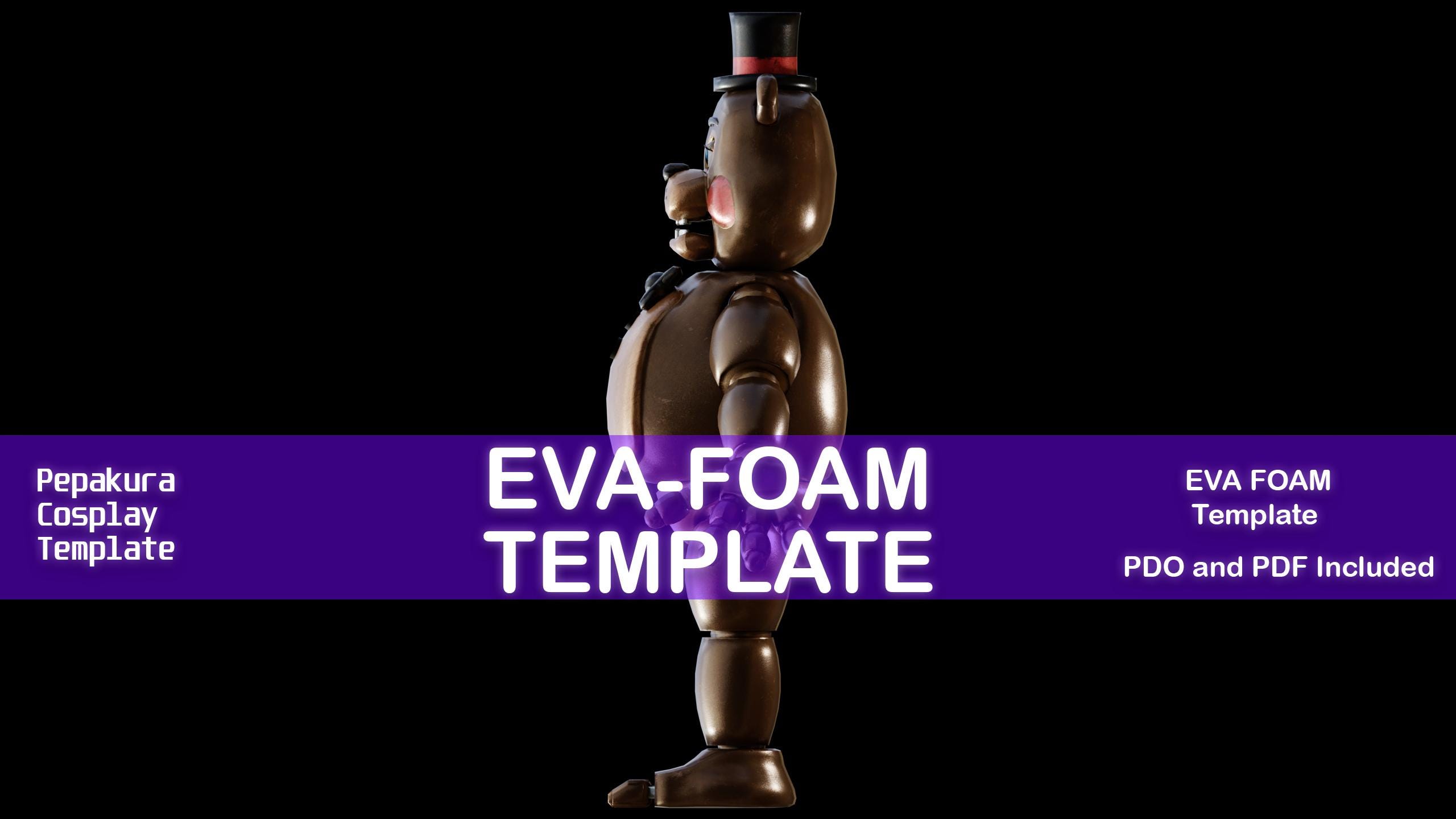 FNAF 2 Toy Freddy Wearable Armor and Helmet Mask - EVA TEMPLATE - Eva ...