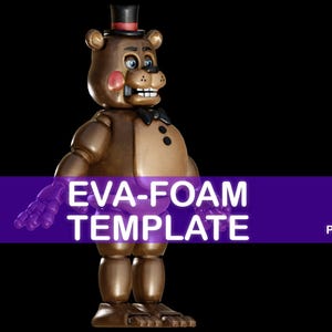FNAF 2 Toy Freddy Wearable Armor and Helmet Mask - EVA TEMPLATE - Eva ...