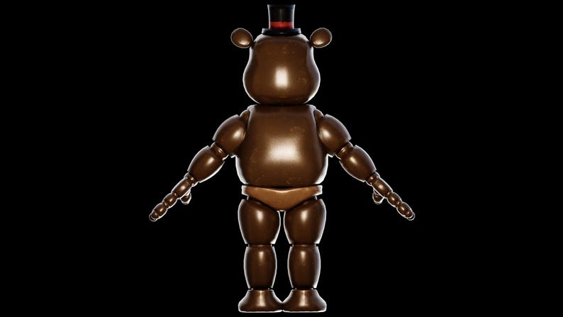 FNAF 2 Toy Freddy Wearable Helmet Mask Fnaf 2 Movie Custom Freddy Furry ...
